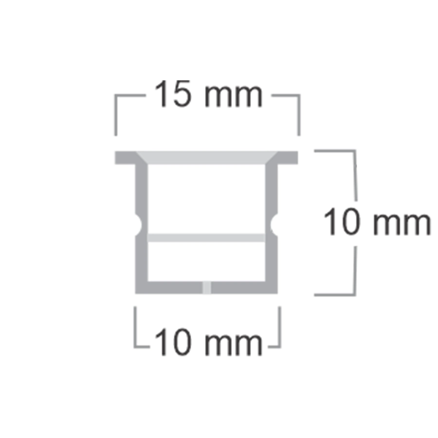پروفیل سیلیکونی زاک مدل ZAK1010 CC PCB5-6 طول 1 مترپروفیل سیلیکونی زاک مدل ZAK1010 CC PCB5-6 طول 1 متر