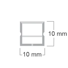 پروفیل سیلیکونی زاک مدل ZAK1010 SF طول 1 متر