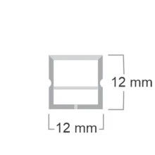 پروفیل سیلیکونی زاک مدل ZAK1212 SF طول 1 متر