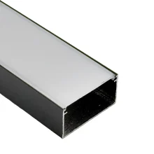 پروفیل آلومینیوم وارداتی زاک 40 در 20 میلی‌متر با دیفیوزر و درپوش