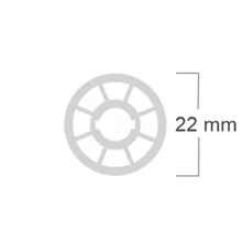 پروفیل سیلیکونی گرد زاک مدل ZAK22 طول 1 متر