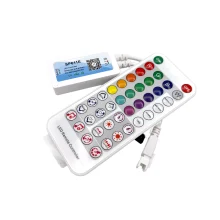 ریموت کنترل از راه دور نور و صدا با ۲۸ برنامه مخصوص ریسه RGB دو خروجی