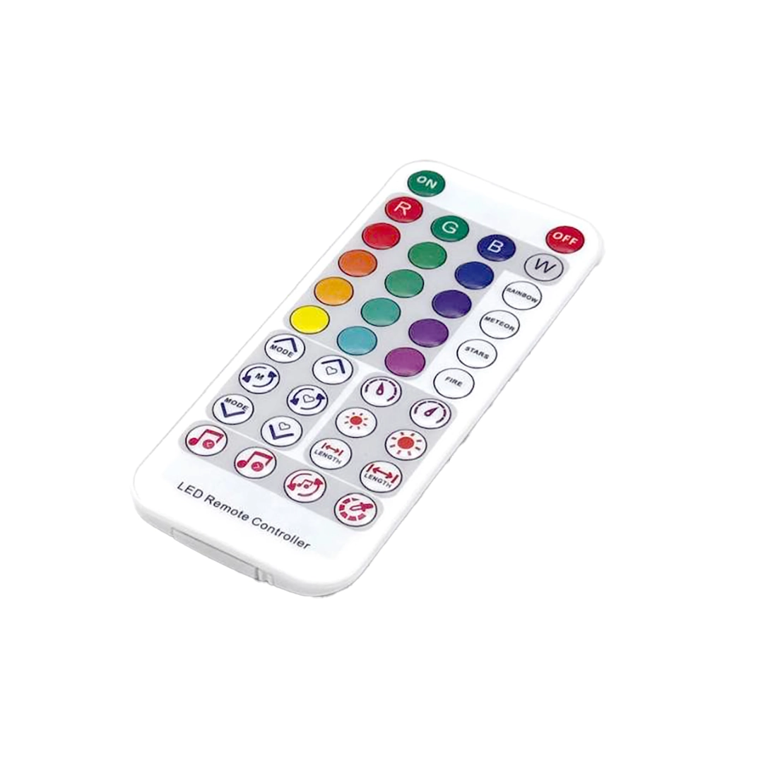 ریموت کنترل از راه دور نور و صدا با ۲۸ برنامه مخصوص ریسه RGB دو خروجی