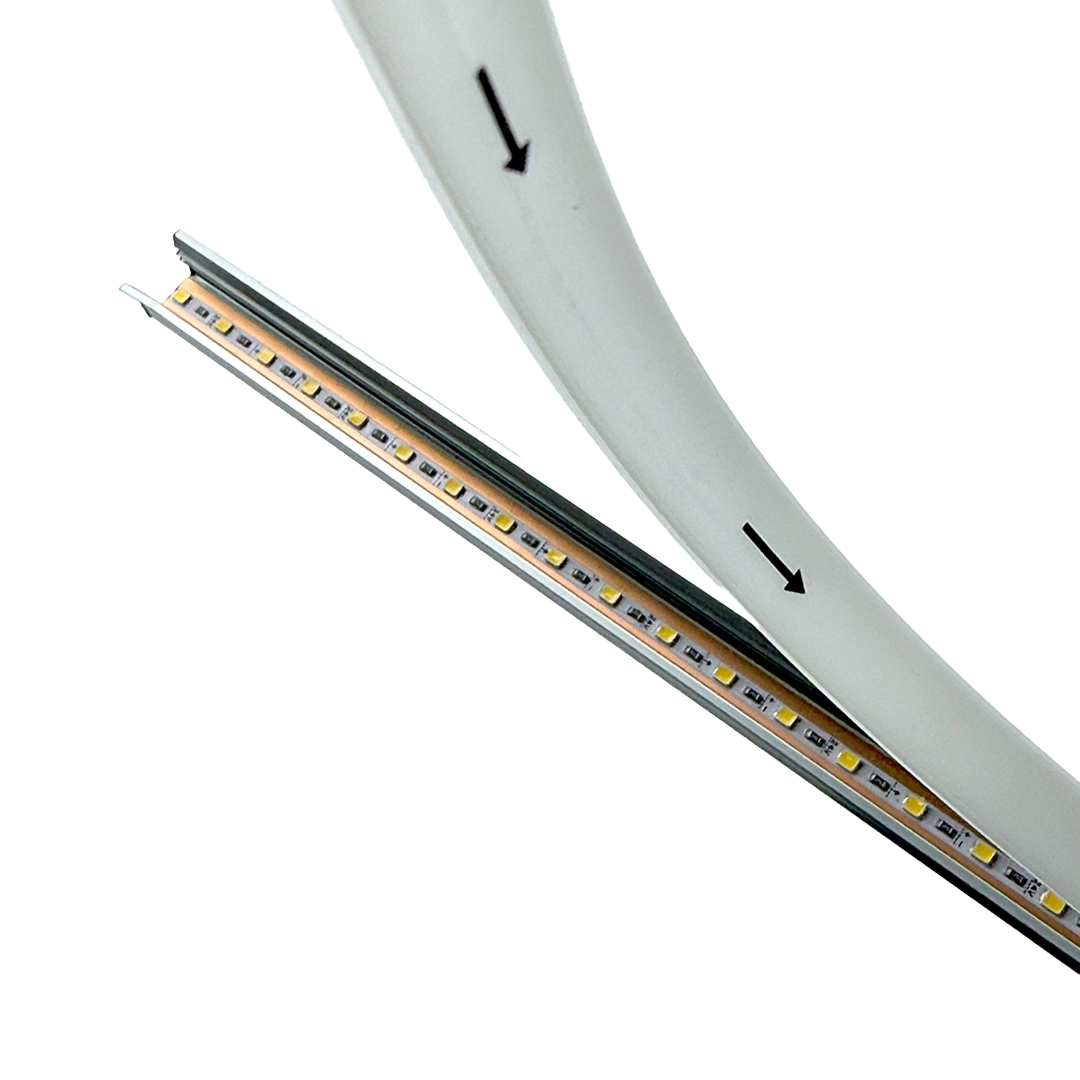 لاین نوری آلومینیوم کابینتی توسکا با ریسه LED تراکم 120 رنگ نچرال با دیفیوزر