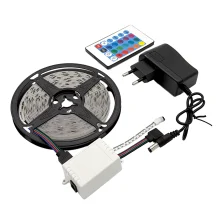 ریسه ال ای دی RGB گیمینگ 5 متری چیپ 2835 با ریموت و آداپتور